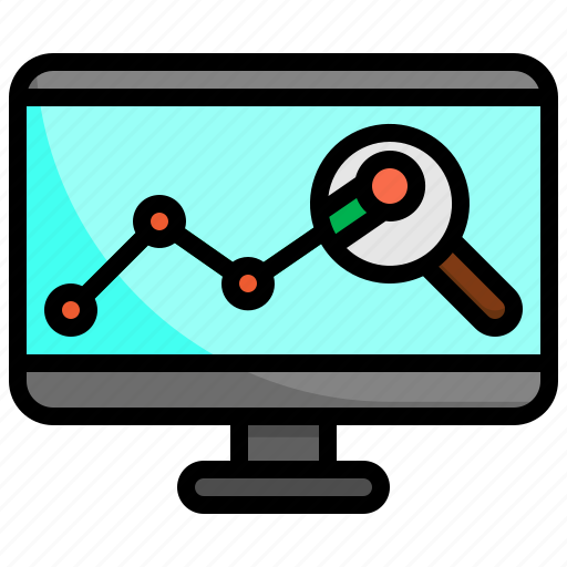 Seo, monitoring, monitor, search, magnifying, glass icon - Download on Iconfinder