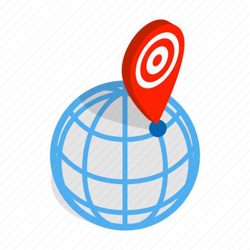 Isometric, location, map, mark, marker, pin, pointer icon - Download on Iconfinder