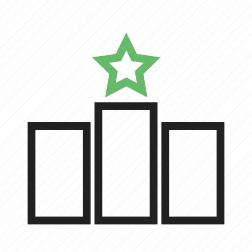 Bars, lines, position, pride, ranking, rating, star icon - Download on Iconfinder