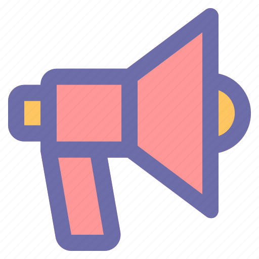 Announce, broadcast, bullhorn, communicate, megaphone icon - Download on Iconfinder