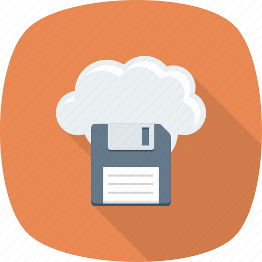 Cloud, computing, data, file, floppy, online icon - Download on Iconfinder