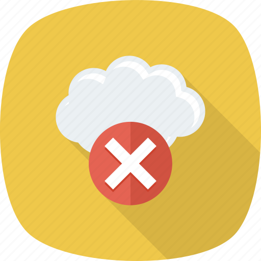 Cloud, error, remove, stop icon - Download on Iconfinder
