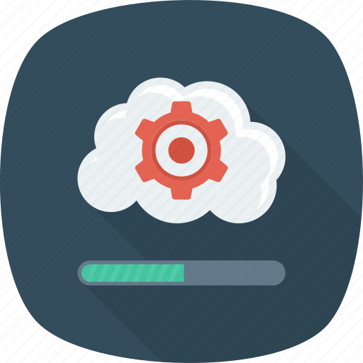 Cloud, gear, loading, options, setting icon - Download on Iconfinder