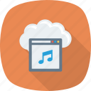 cloud, internet, music, note, player, weather, web