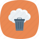 bin, cloud, delete, dustbin, recycle, trash, trashcan