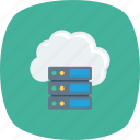 cloud, database, server, storage 
