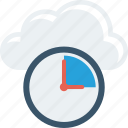 clock, cloud, database, deadline, server, time, timer