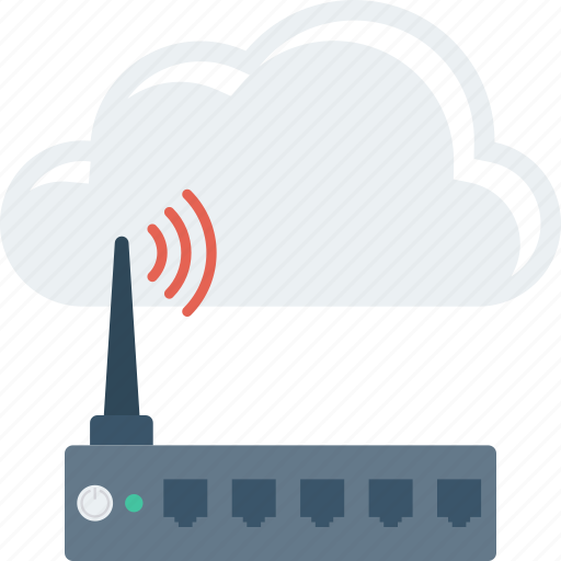 Cloud, computing, device, modem, wifi icon - Download on Iconfinder