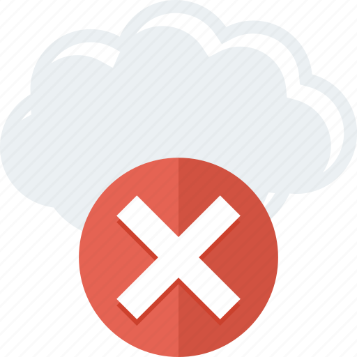 Cloud, error, remove, stop icon - Download on Iconfinder