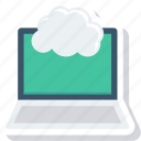 cloud, computing, laptop