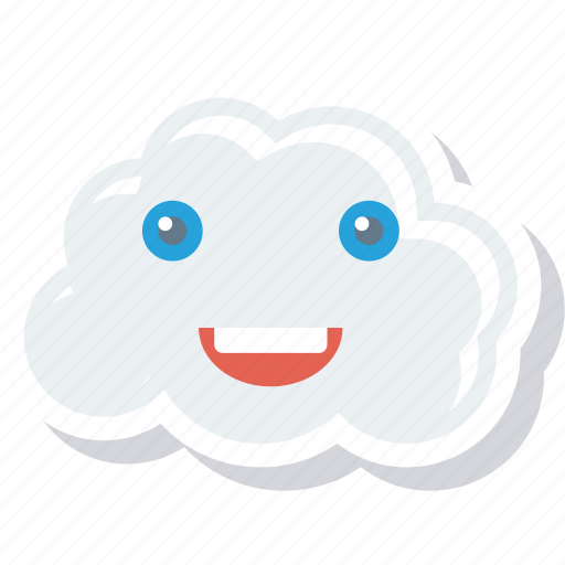 Cloud, emoji, face, hosting, saas, smiley icon - Download on Iconfinder