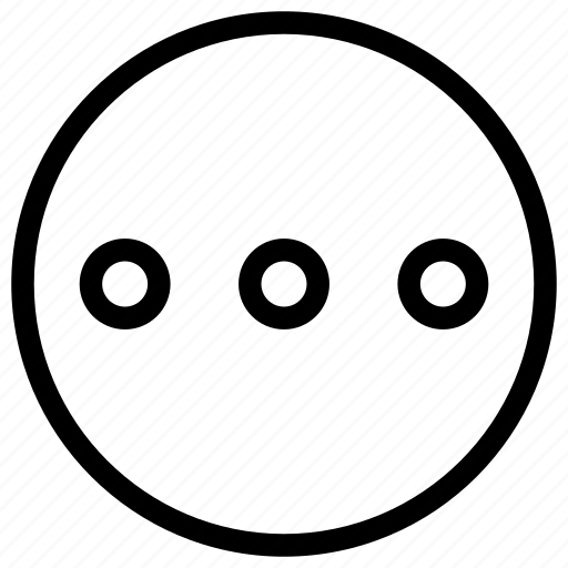 Circle, detail, dot, more, tripple icon - Download on Iconfinder