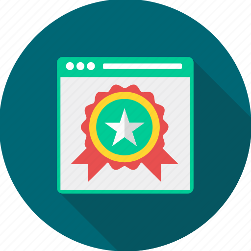 Badge, best page, star, award, medal, prize, ribbon icon - Download on Iconfinder