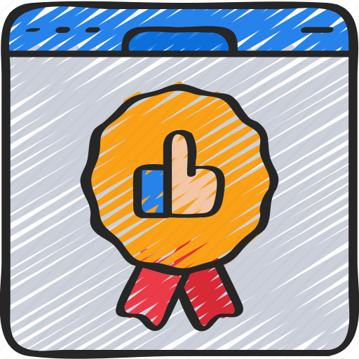 Browser, recommendations, thumbs, up, webstie, window icon - Download on Iconfinder