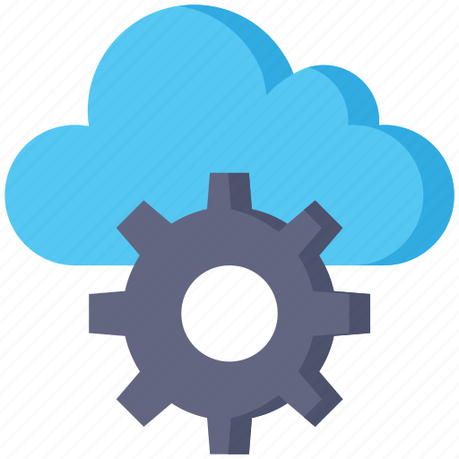 Seo, cloud, setting, storage, gear, configuration icon - Download on Iconfinder