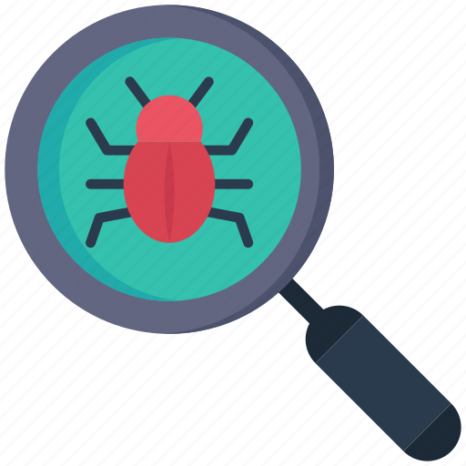 Seo, bug, virus, threat, search, magnifier icon - Download on Iconfinder