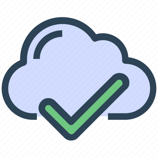 Accept, checkmark, cloud, seo, sync icon - Download on Iconfinder