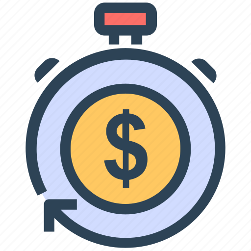 Dollar, efficiency, profit, seo, time icon - Download on Iconfinder