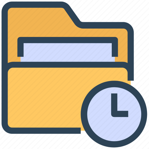 Clock, folder, project, seo, time icon - Download on Iconfinder