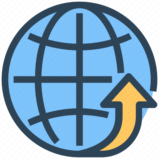 Global, international, seo, upload, web, worldwide icon - Download on Iconfinder
