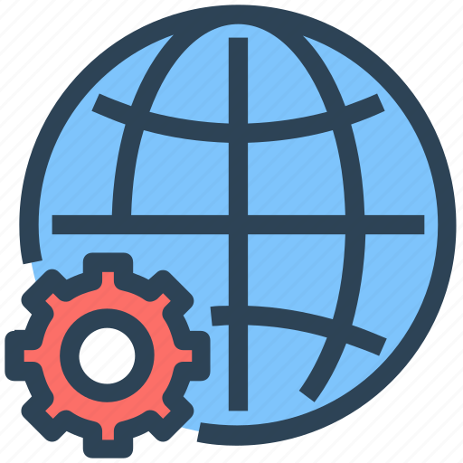 Gear, global, seo, settings, web, world icon - Download on Iconfinder