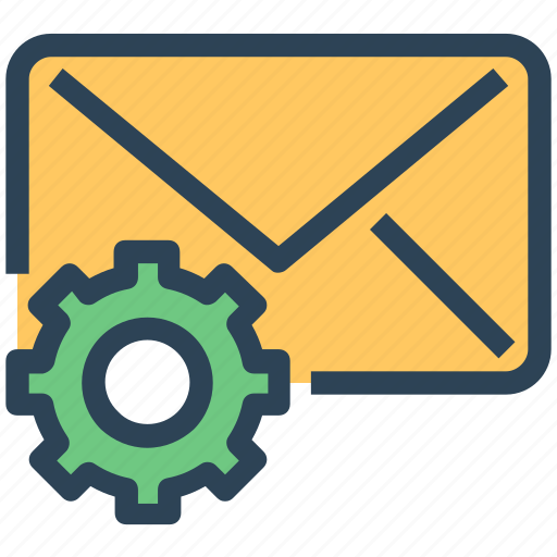 Communications, envelope, gear, letter, mail, seo, settings icon - Download on Iconfinder