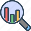 analytics, magnify glass, search, seo, statistics report 