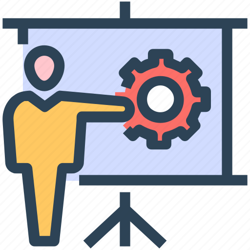 Lecture, manager, presentation, seminar, seo, training icon - Download on Iconfinder