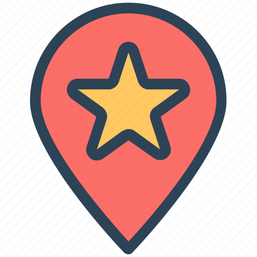 Bookmark, favorite, location, map pin, seo, star icon - Download on Iconfinder