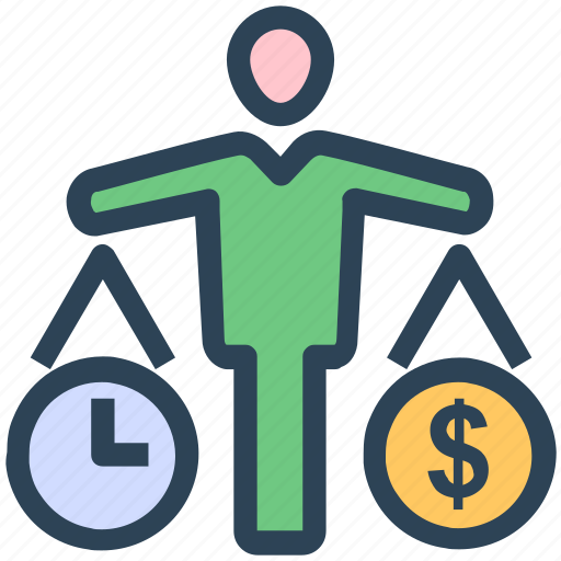 Balance, budget estimate, money, project, seo, time icon - Download on Iconfinder