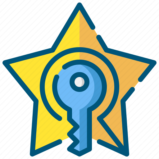 Keyword, rating, star, winner, badge, achievement, success icon - Download on Iconfinder