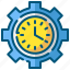 time managment, clock, schedule, timer, watch, gear, settings 