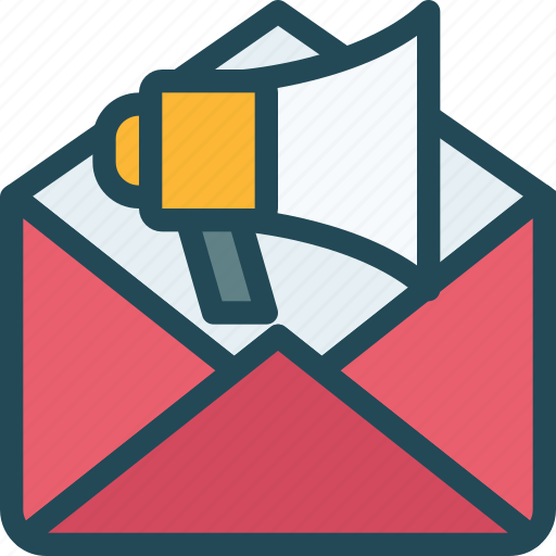 Email, mail, marketing, megaphone, news letter, promotion, speaker icon - Download on Iconfinder