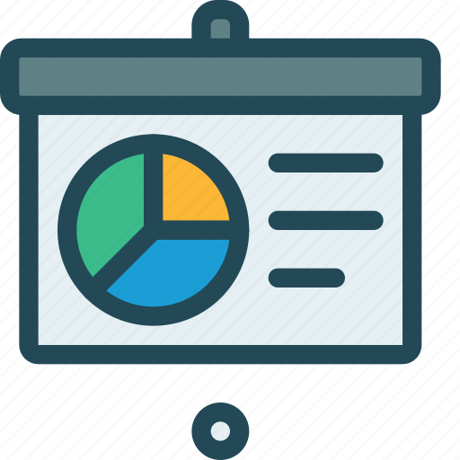 Analytics, blackboard, chart, diagram, pie, presentation, statistics icon - Download on Iconfinder