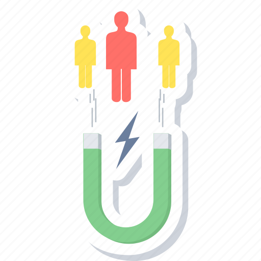 Attract, customers, magnetic, people, user icon - Download on Iconfinder