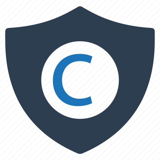 Copyright, protection, security icon