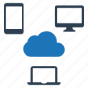 cloud computing, connection, devices, network, share