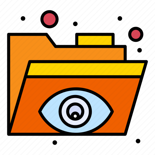 Eye, folder, protection, view icon - Download on Iconfinder