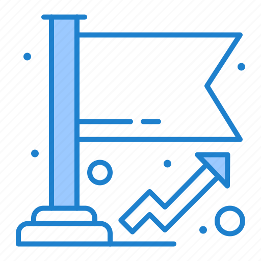 Flag, graph, grow, success icon - Download on Iconfinder