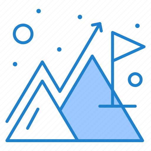 Flag, goal, mountain, success icon - Download on Iconfinder