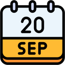 calendar, september, twenty, date, monthly, time, and, month, schedule