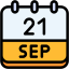 calendar, september, twenty, one, date, monthly, time, month, schedule 