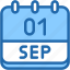 calendar, september, one, 1, date, monthly, time, month, schedule 