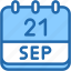 calendar, september, twenty, one, date, monthly, time, and, month, schedule 