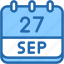 calendar, september, twenty, seven, date, monthly, time, month, schedule 