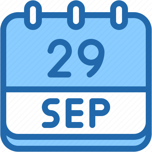 Calendar, september, twenty, nine, date, monthly, time icon - Download on Iconfinder