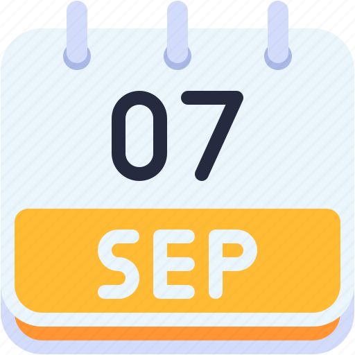 Calendar, september, seven, date, monthly, time, month icon - Download on Iconfinder