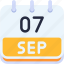 calendar, september, seven, date, monthly, time, month, schedule 