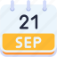 calendar, september, twenty, one, date, monthly, time, and, month, schedule 