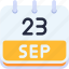 calendar, september, twenty, three, date, monthly, time, month, schedule 